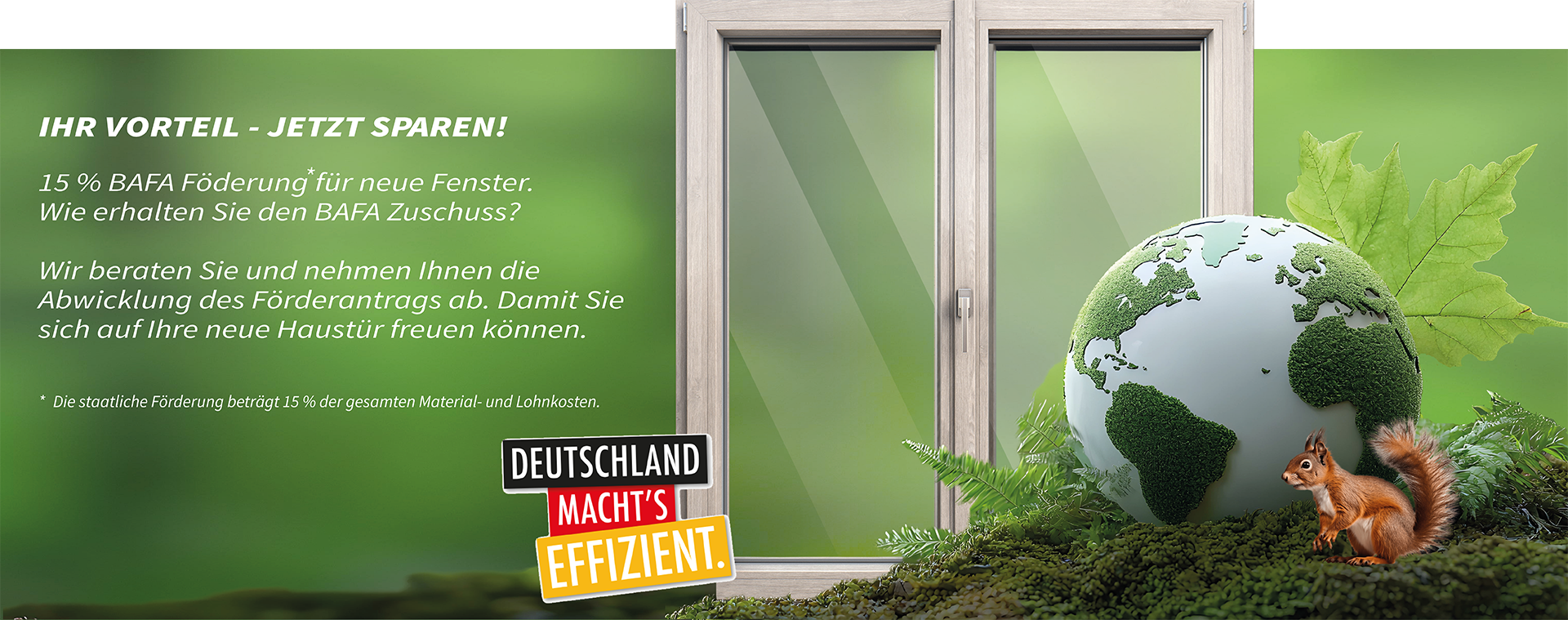 BAFA-Förderung für Ihre neuen Fenster in Rommerskirchen.